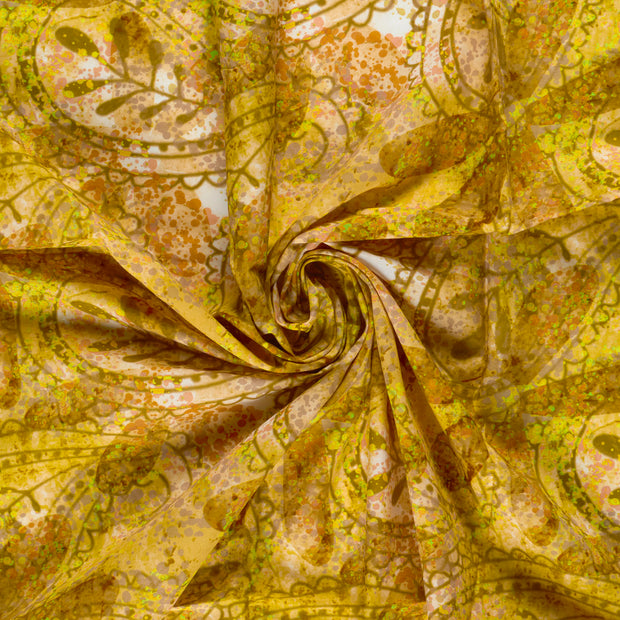 Voile tela Rojo estampación digital 