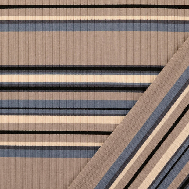 Heavy Knit tissu Gris fil teint 