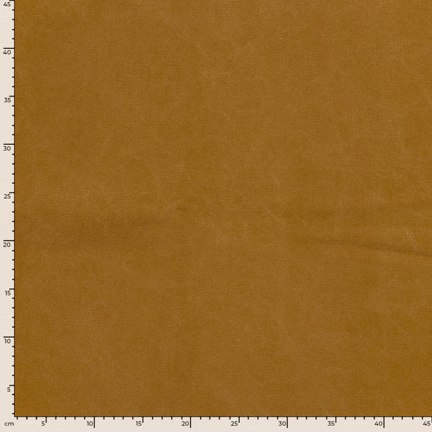 Canvas stof Effen Oker