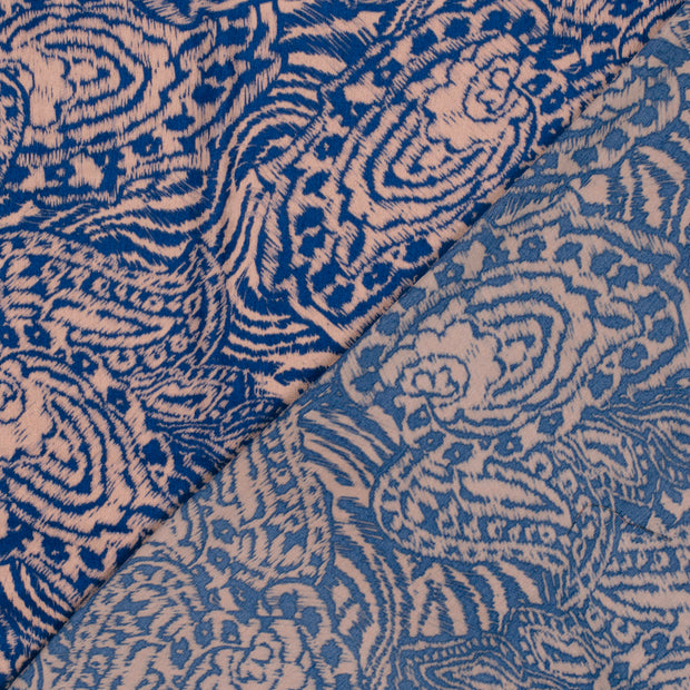 Satin Velvet fabrik Abstrakt bedruckt 