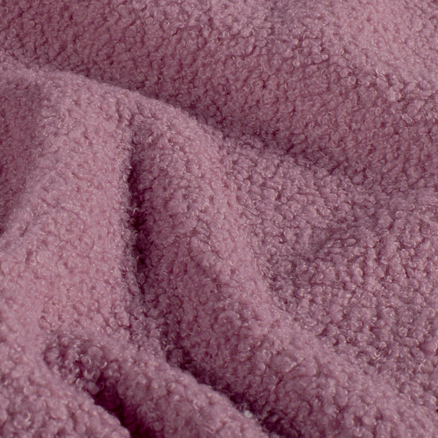 Teddy fabric Unicolour Old Pink