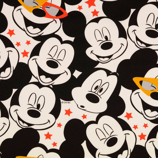 Algodón Jerséis tela Mickey Mouse Naranja