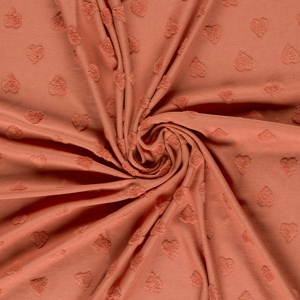 Knitted tissu Rose peint 