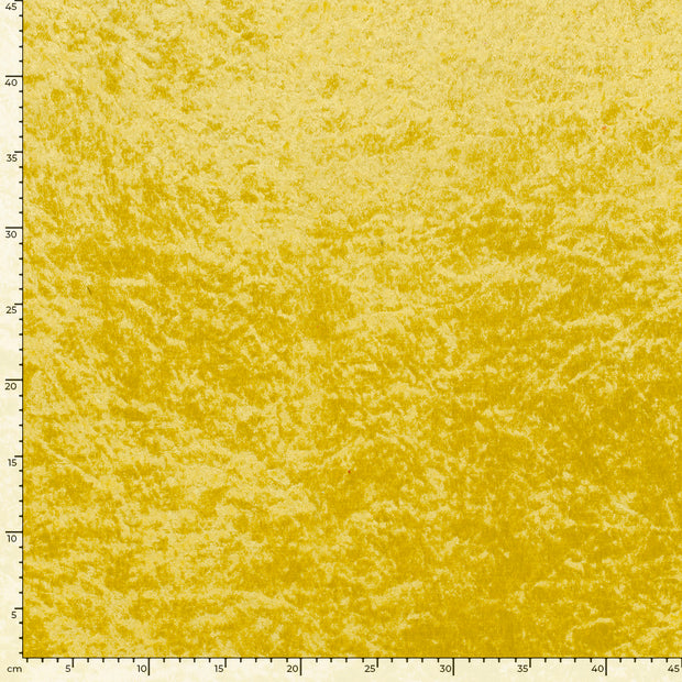 Velours fabric Unicolour Yellow