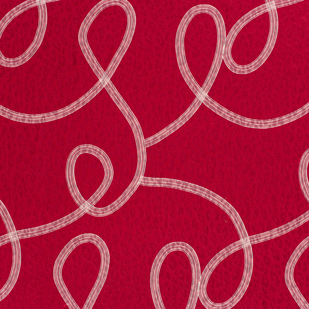 Satin Jacquard fabric Dark Red slightly shiny 
