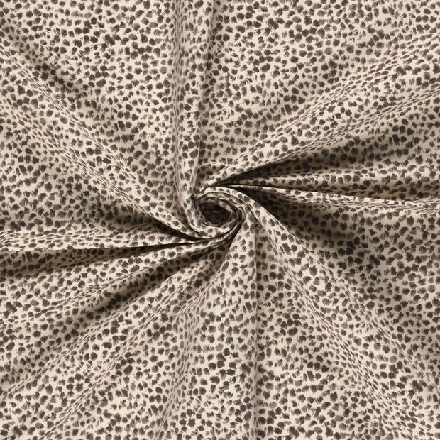Bengaline fabric Beige printed 