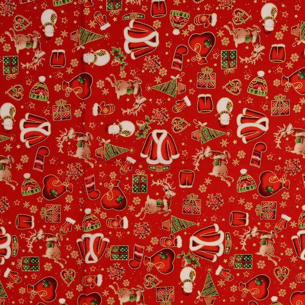  stof Kerstmis Rood