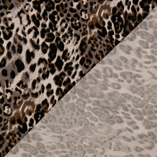 Viscose Satin fabrik Grau bedruckt 