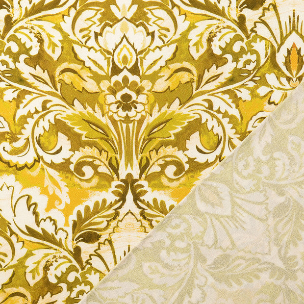 Viscose Crêpe fabric Oker digital printed 