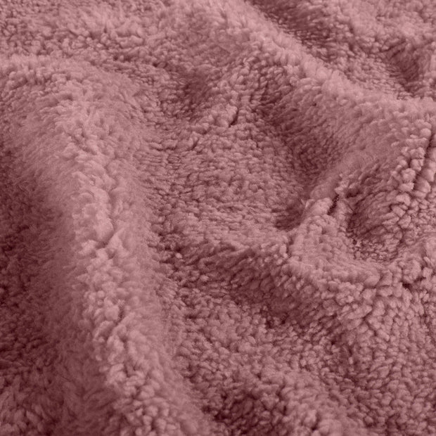 Sherpa Fleece fabrik Uni Hell Mauve
