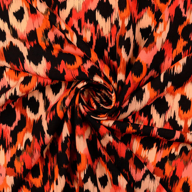 Viscose Poplin fabrik Rot 