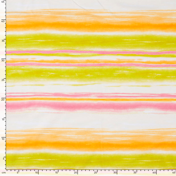 Jersey fabric Stripes Pink