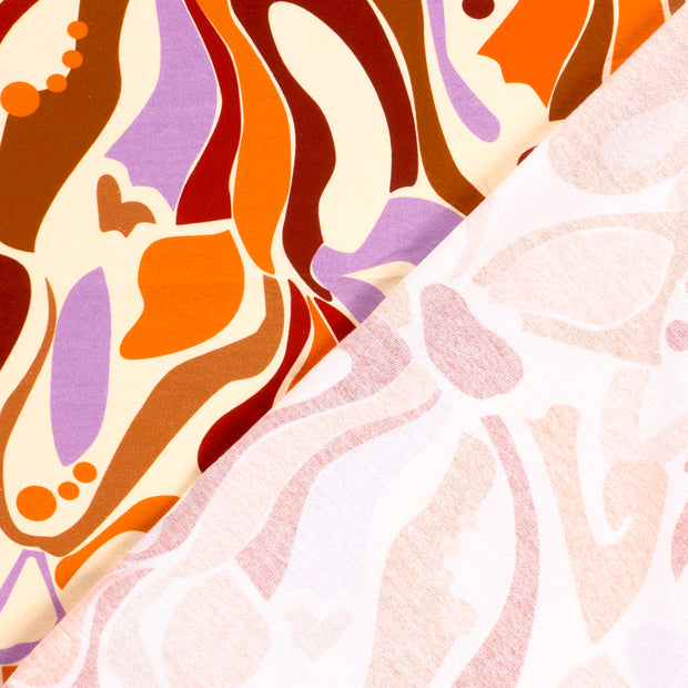 French Terry fabric Abstract 