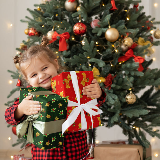  tela Navidad estampado 