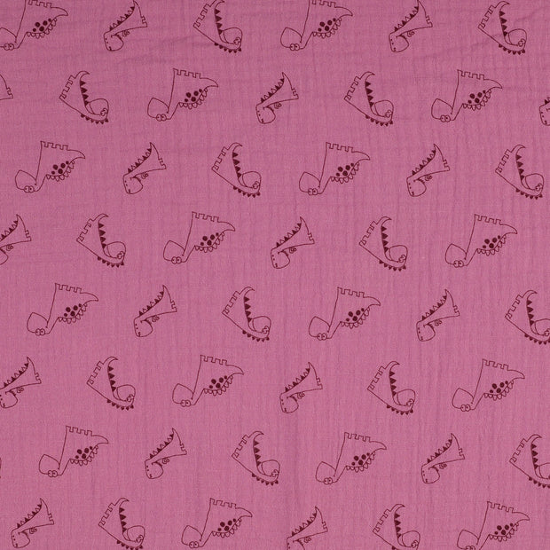 Muslin fabric Brown 
