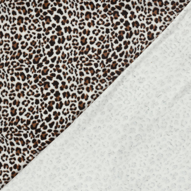 Nicky velours fabric Leopards 