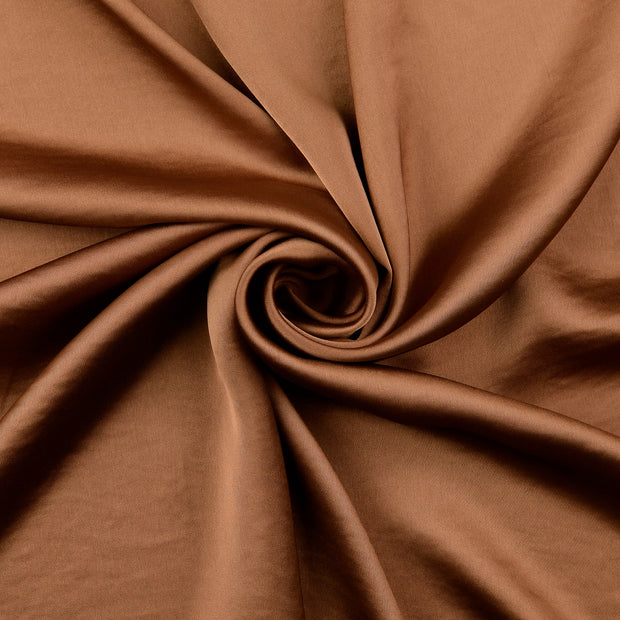 Satin fabric Brown 