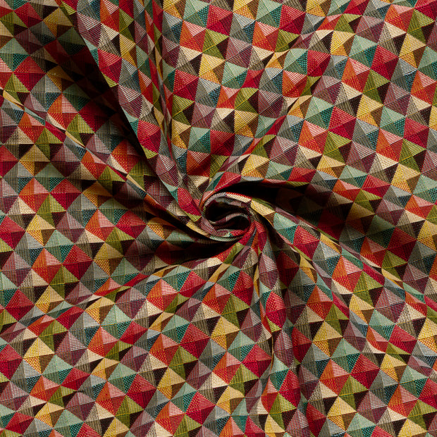 Gobelin stof Rood jacquard 