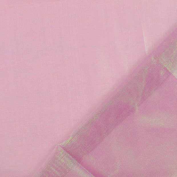 Organza stof Fuchsia glitter print 