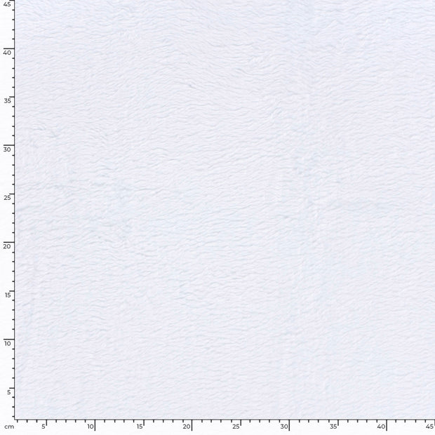Teddy fabric Unicolour White