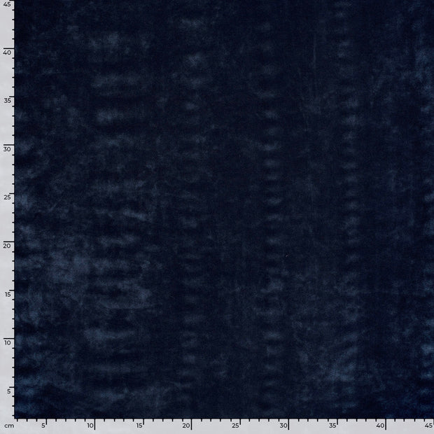 Terciopelo tela Unicolor Azul marino