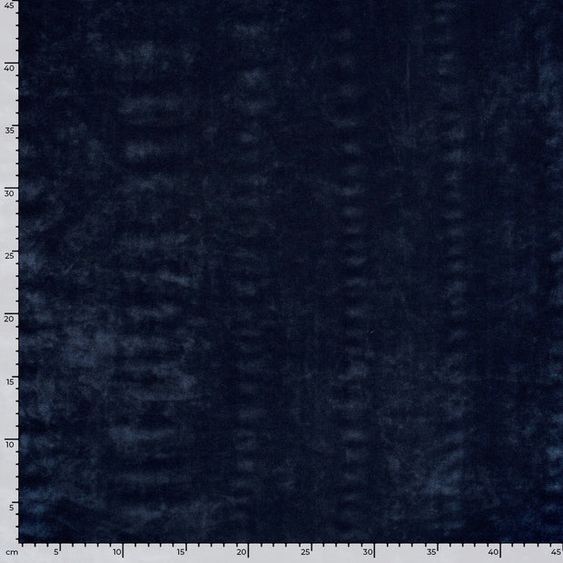 Velvet fabric Unicolour Navy