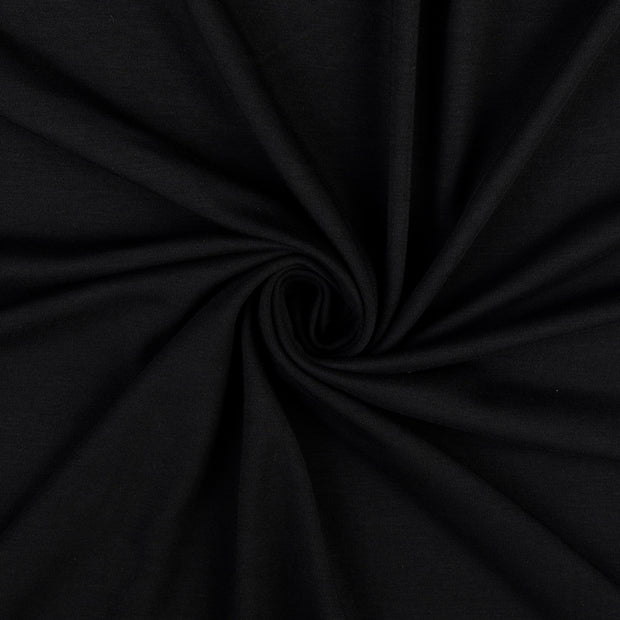 Viscose Jersey fabrik Schwarz 