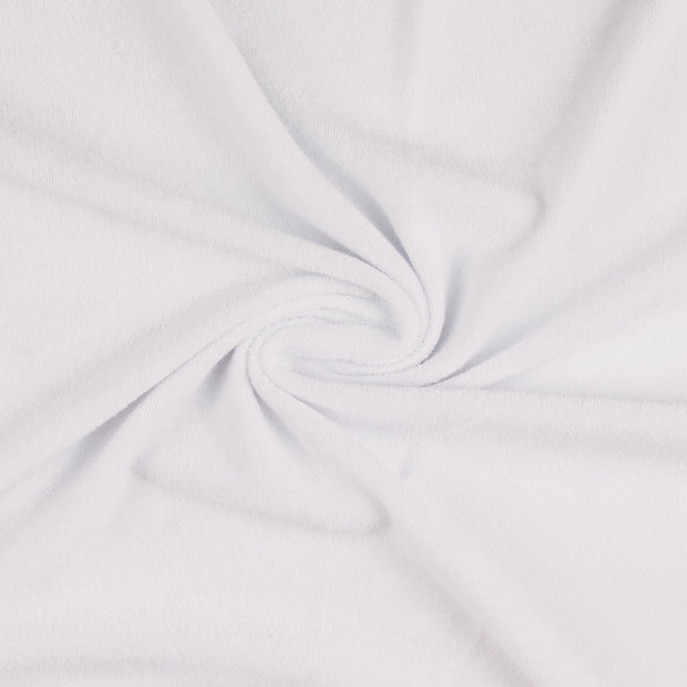 Terry Towelling fabric White 