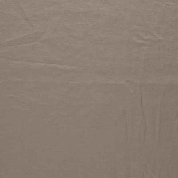 Leinen fabrik Taupe Grau matt 
