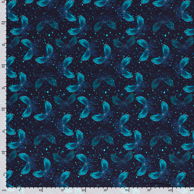 Jersey fabric Butterflies 