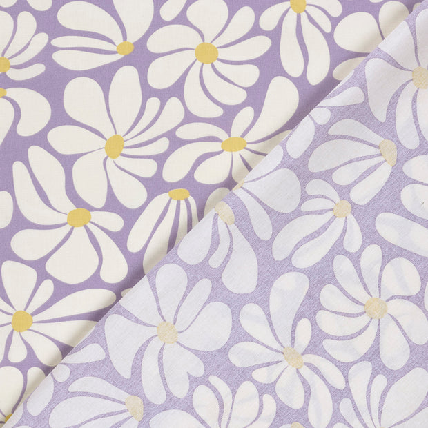 Cotton Poplin fabric Flowers printed 