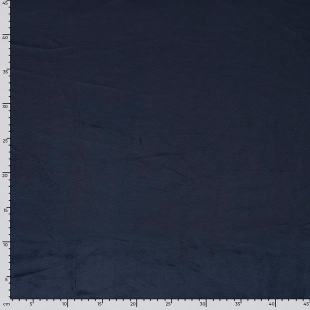 Supersoft Velvet tissu Unicolore Bleu Marine