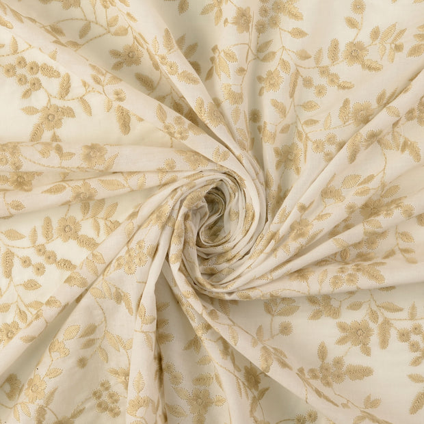 Baumwolle Popeline fabrik Beige 