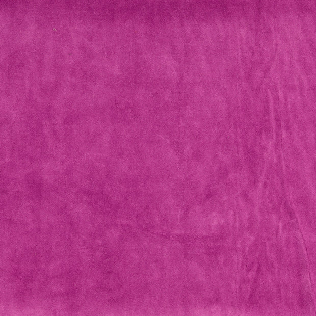 Velours fabric Unicolour Fuchsia