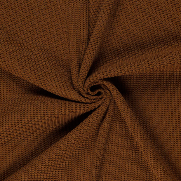 Heavy Knit fabric Brique 