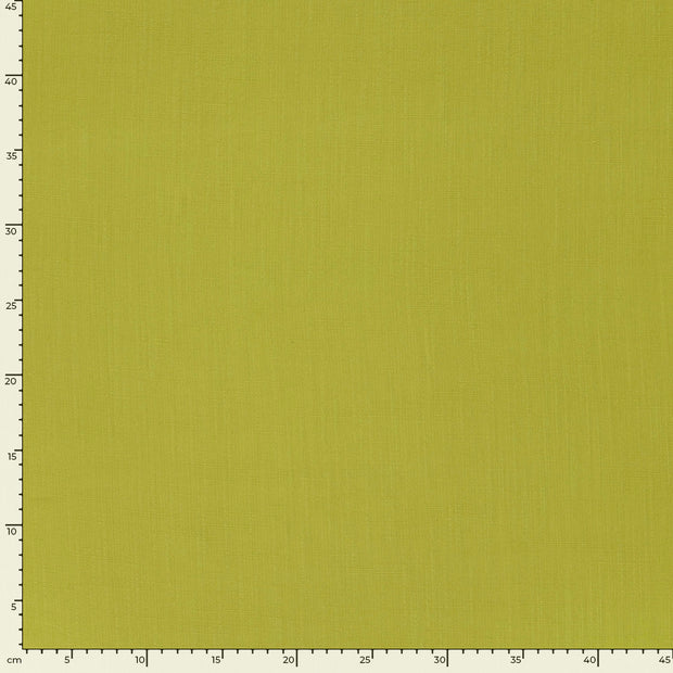 Leinen-Optik fabrik Uni Lime Grün