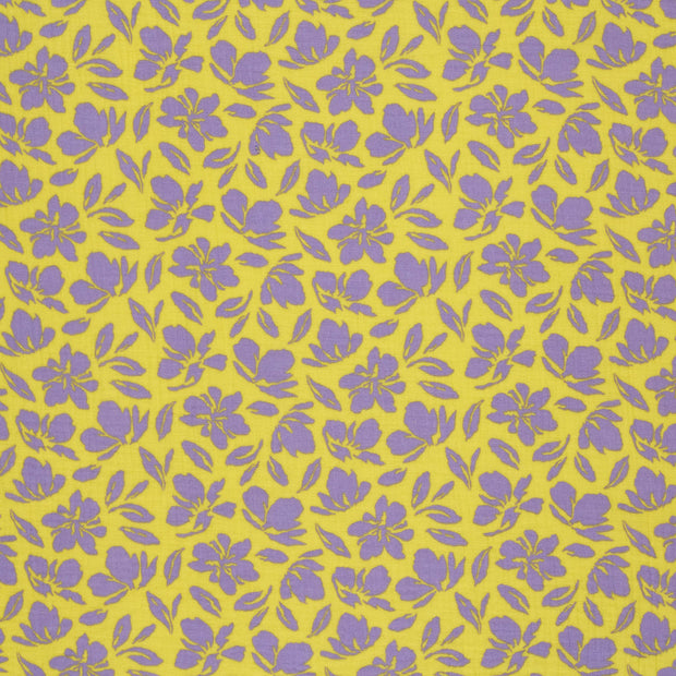Muslin fabric Yellow matte 