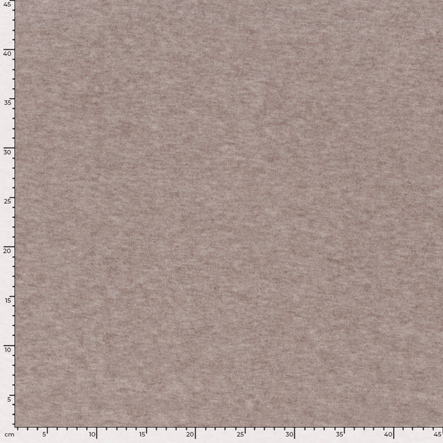 Heavy Knit stof Melange Taupe grijs