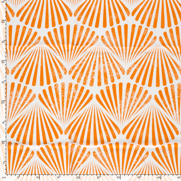 Bamboo Poplin fabric Shells Orange