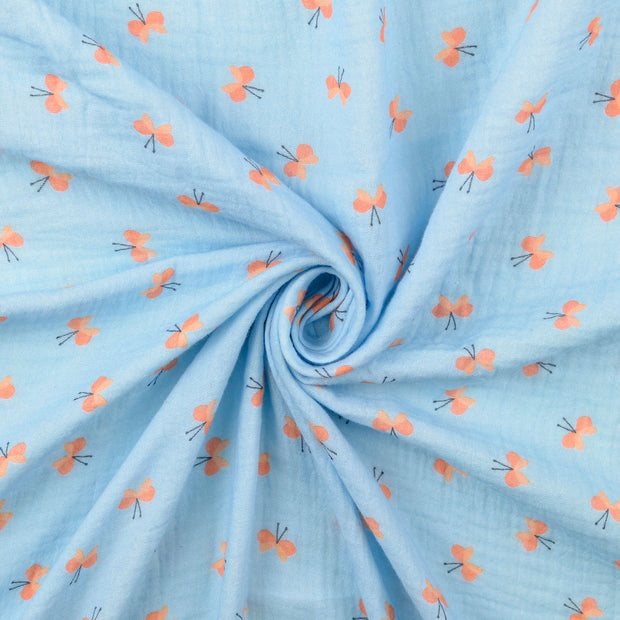 Muslin fabric Sky Blue 