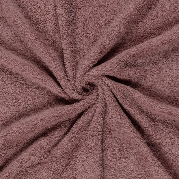 Frotté tissu Vieux rose 