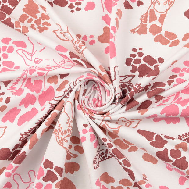Jersey tissu Rose 