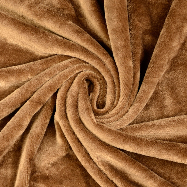 Alphen Fleece fabric Brown 