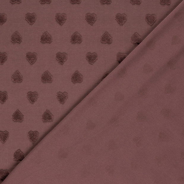 Knitted fabric Hearts dyed 
