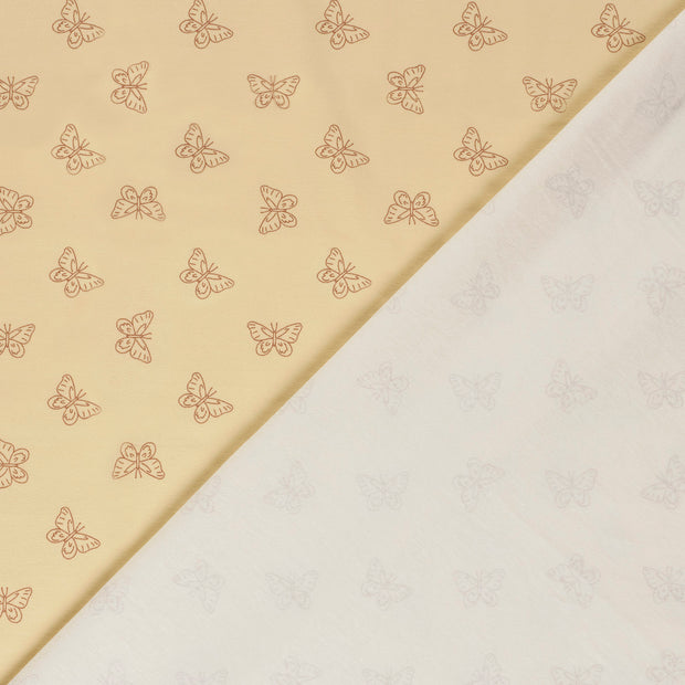Jersey fabric Butterflies printed 