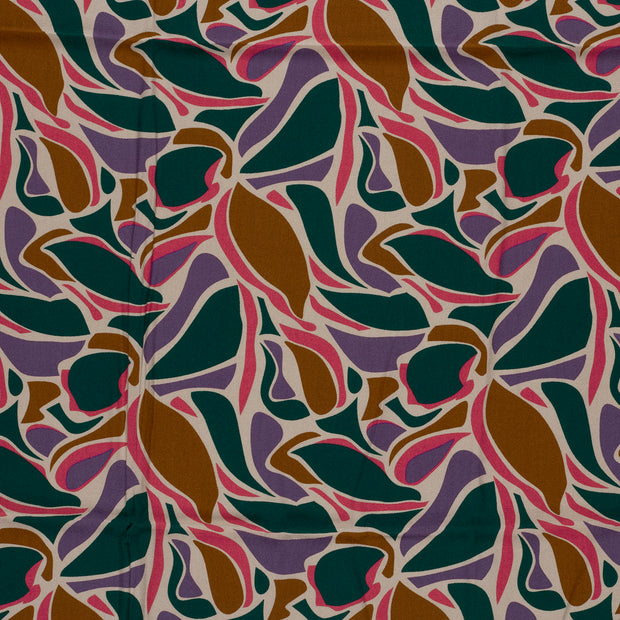 Satin fabric Navy matte 