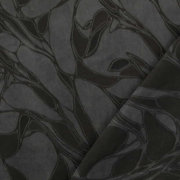 TENCEL™ Lyocell Twill fabrik Schwarz Jacquard 