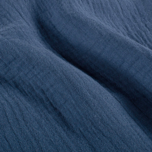 Mousseline stof Effen Indigo