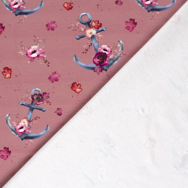 French Terry fabric Anchors digital printed 