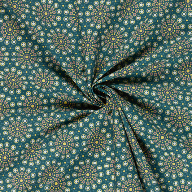 Algodón Popelina tela Petróleo estampación digital 